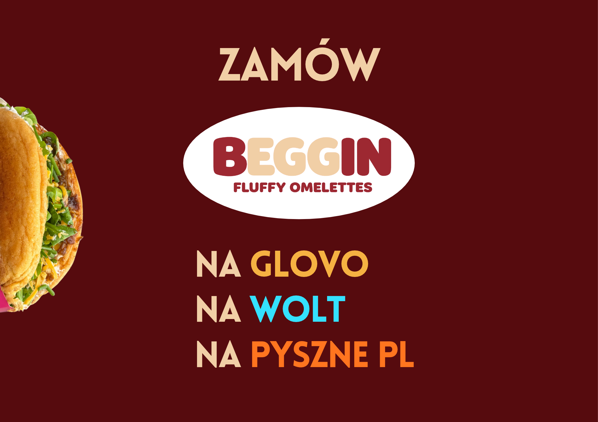 Zamów Beggin Fluffy Omelettes na Glovo, Wolt lub Pyszne.pl